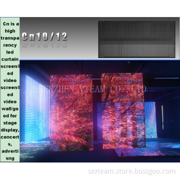 P10 Advertising LED Color Display Screen with High Transparency & Refresh Rate (Cn-P10/12mm)